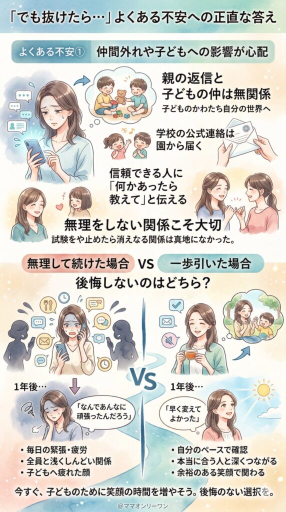 「でも抜けたら…」よくある不安への正直な答え