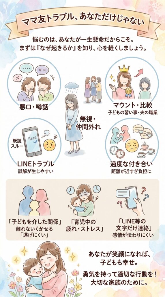 ママ友トラブル、あなただけじゃない