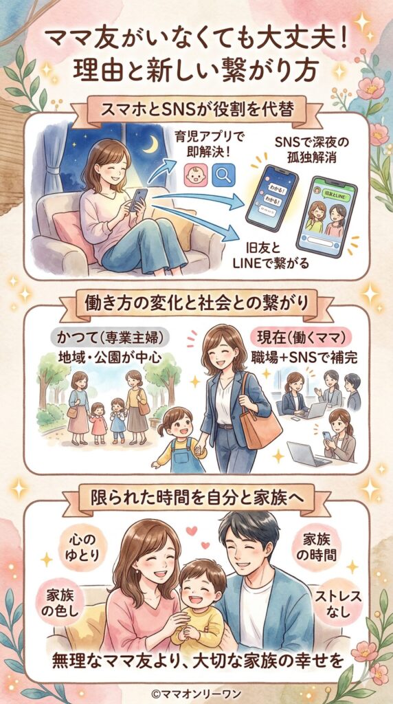 ママ友がいない・いらないと感じる理由