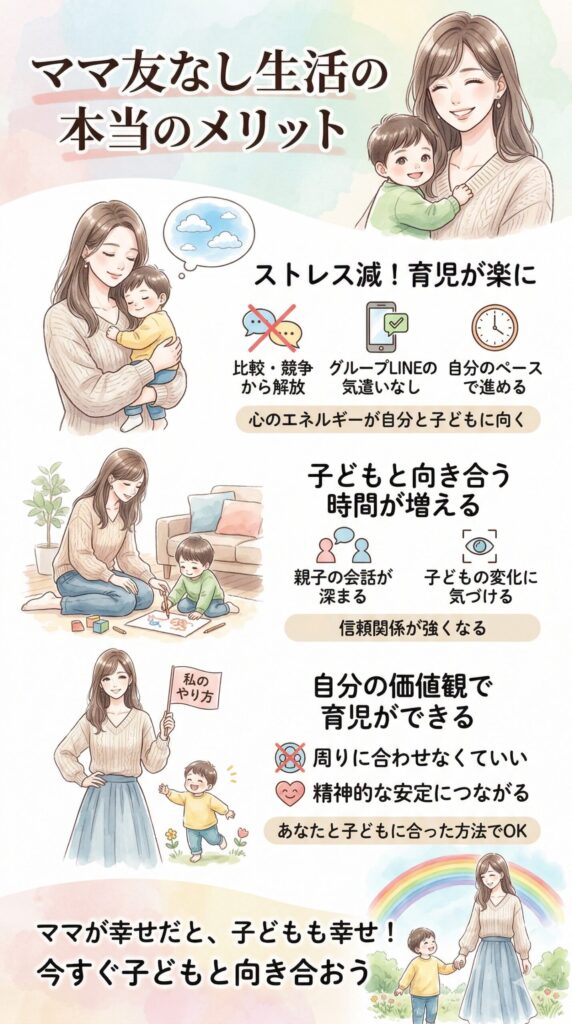 ママ友がいないことの、本当のメリット 