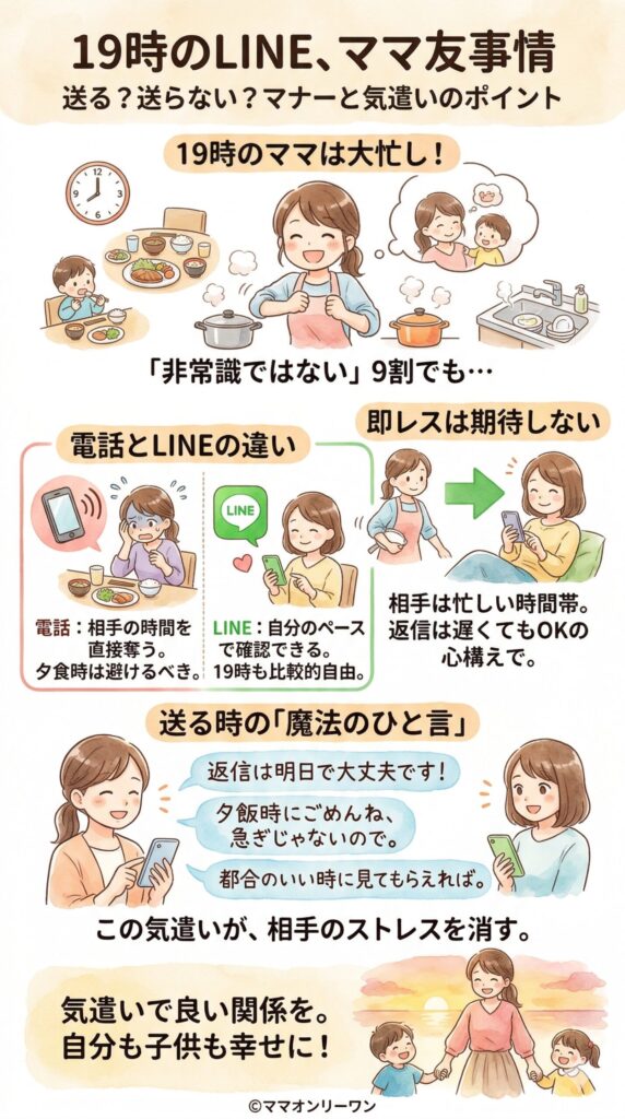 19時のLINEって非常識？ぶっちゃけみんなどう思ってる