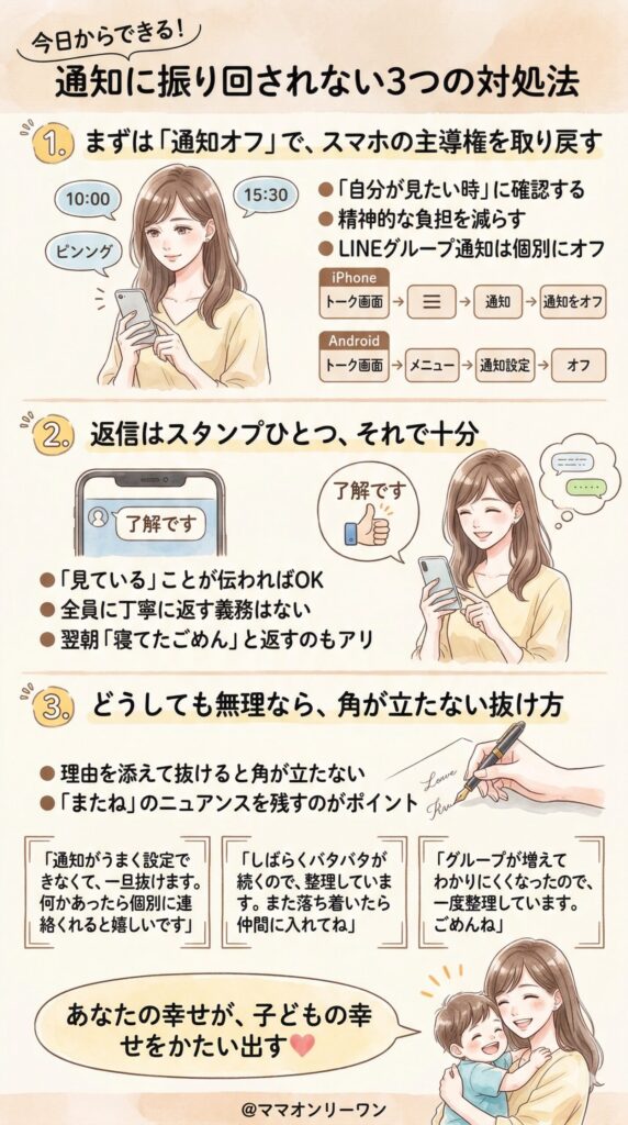 今日からできる！通知に振り回されない3つの対処法