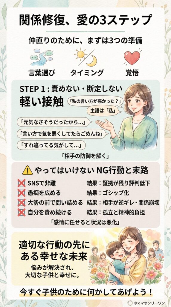 関係を修復したいなら、こう動く