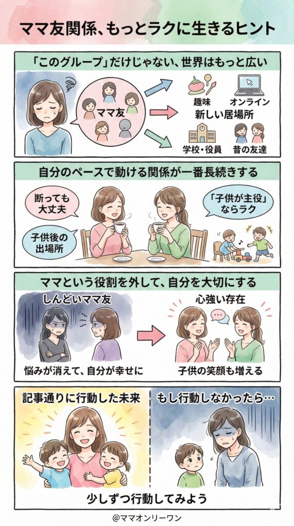 今いるグループだけにこだわらなくていい