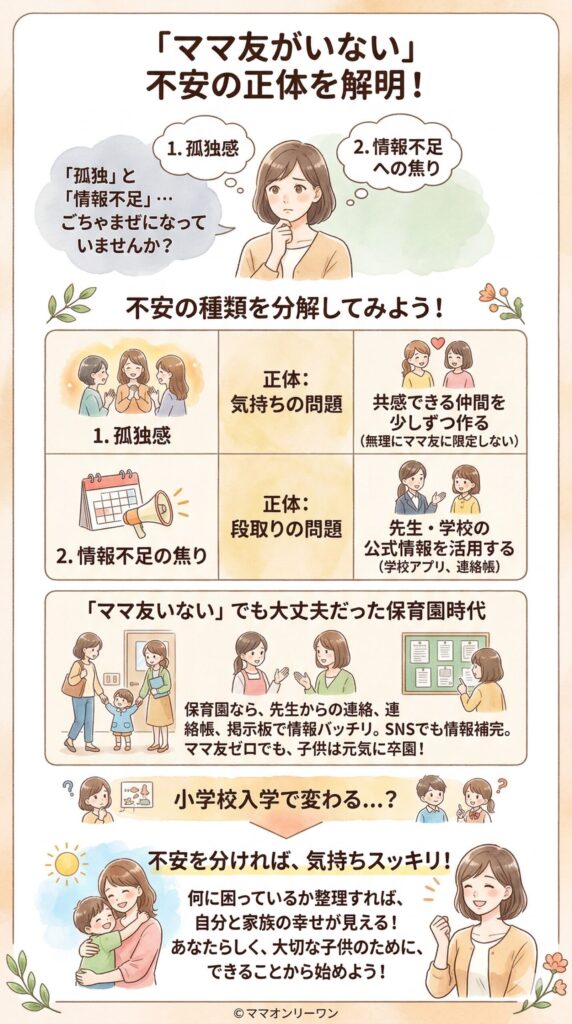 ママ友がいなくて感じる不安の正体