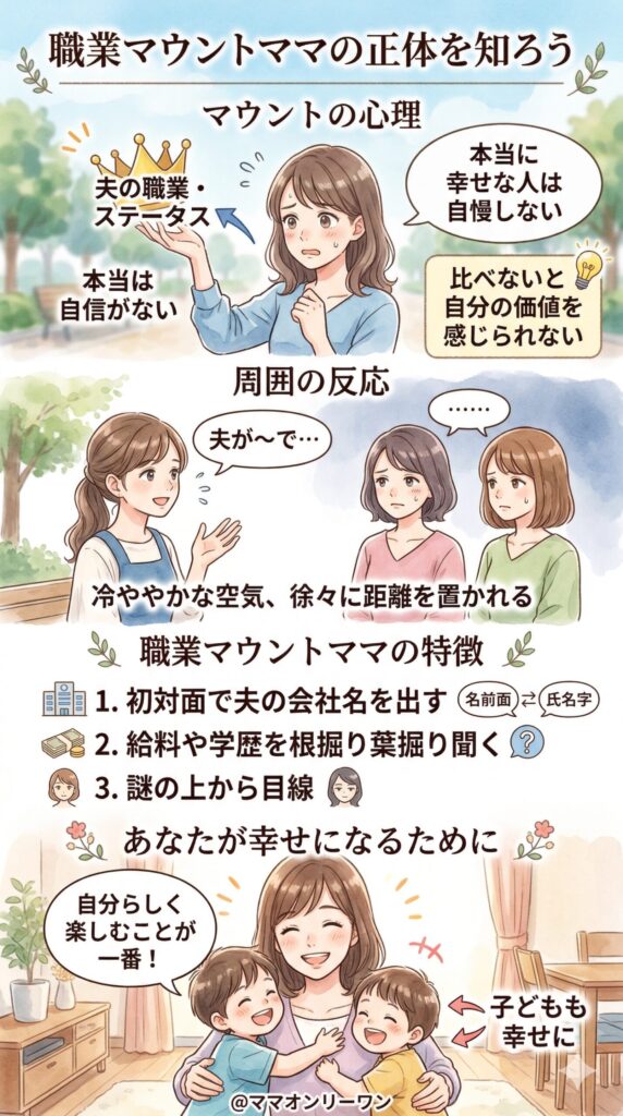 職業マウントをしてくるママ友の正体