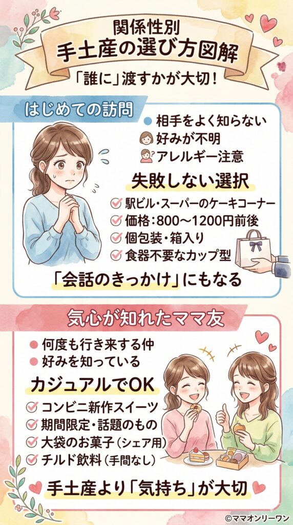 関係性別｜手土産の選び方の実例 