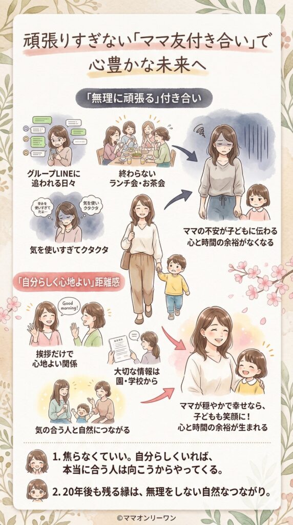 ママ友付き合いをラクにしたら、どんな未来が来るか