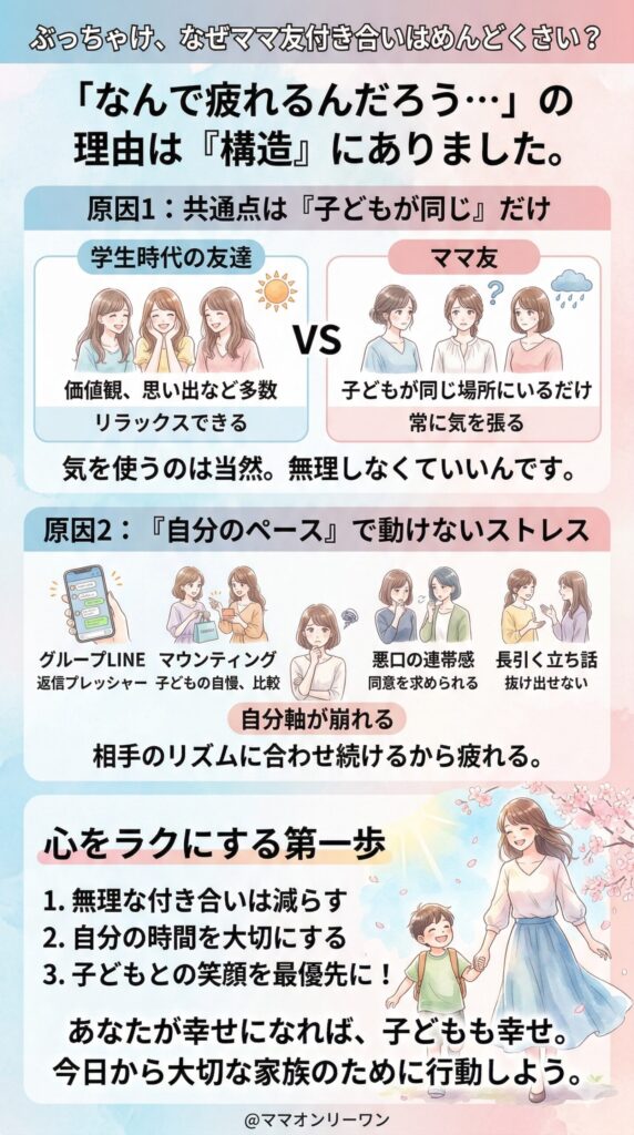 ぶっちゃけ、なぜママ友付き合いはめんどくさくなるのか