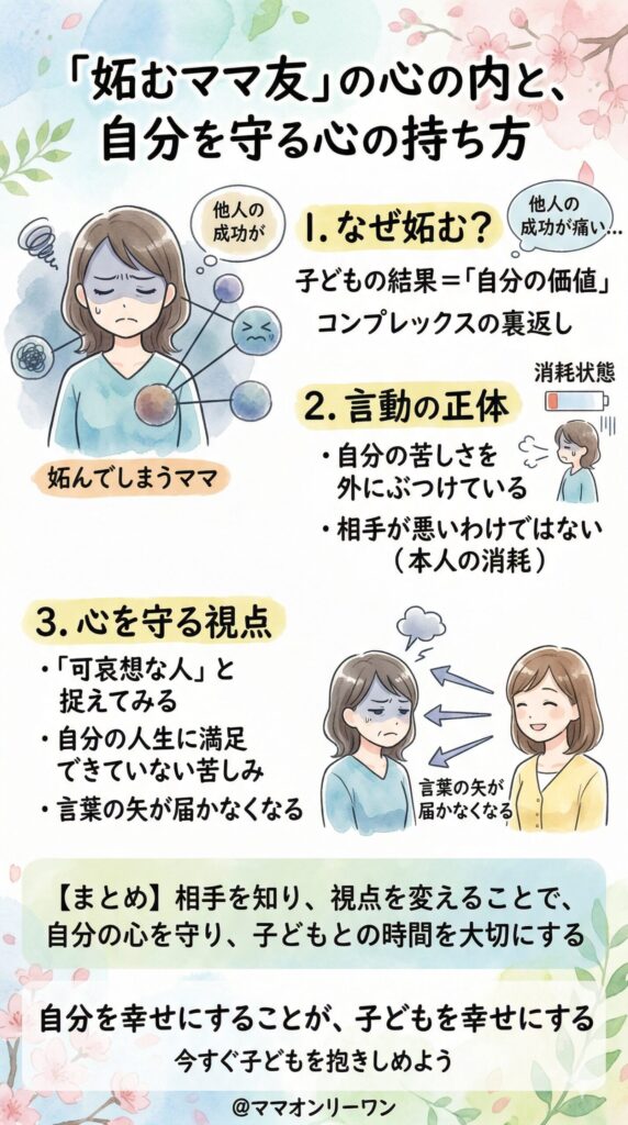 妬んでくるママ友の心の中で何が起きているのか