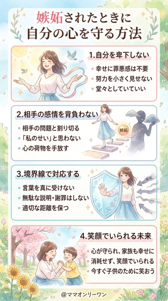 嫉妬されたときに自分の心を守る方法