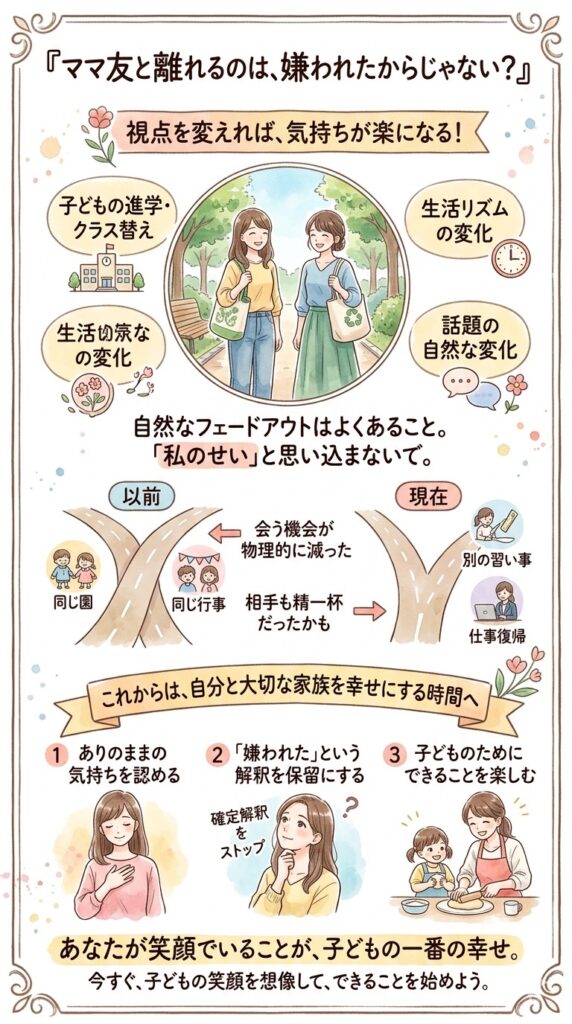 ママ友が離れていく理由は、必ずしも”悪意”じゃない