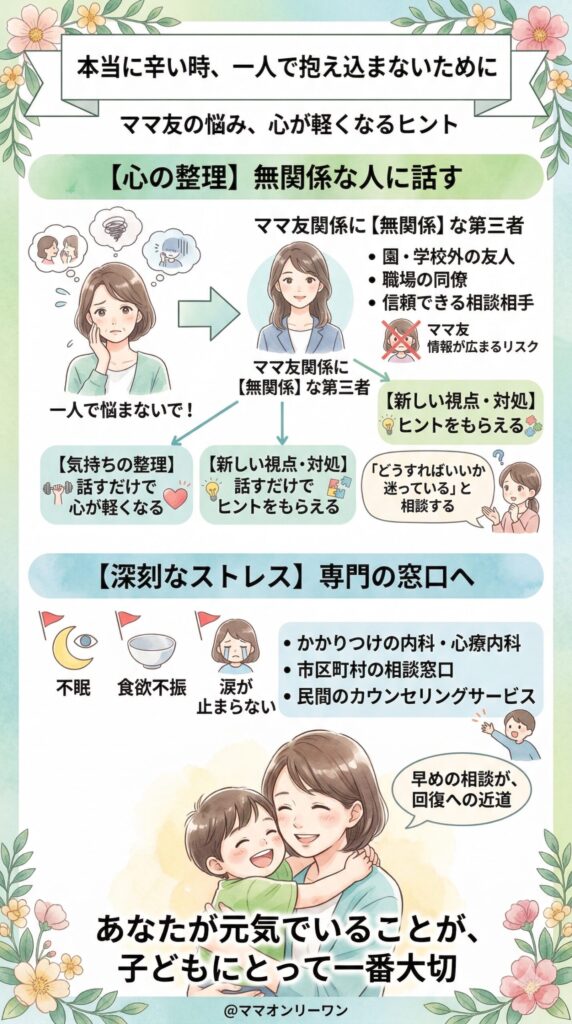 本当に辛い時、一人で抱え込まないために