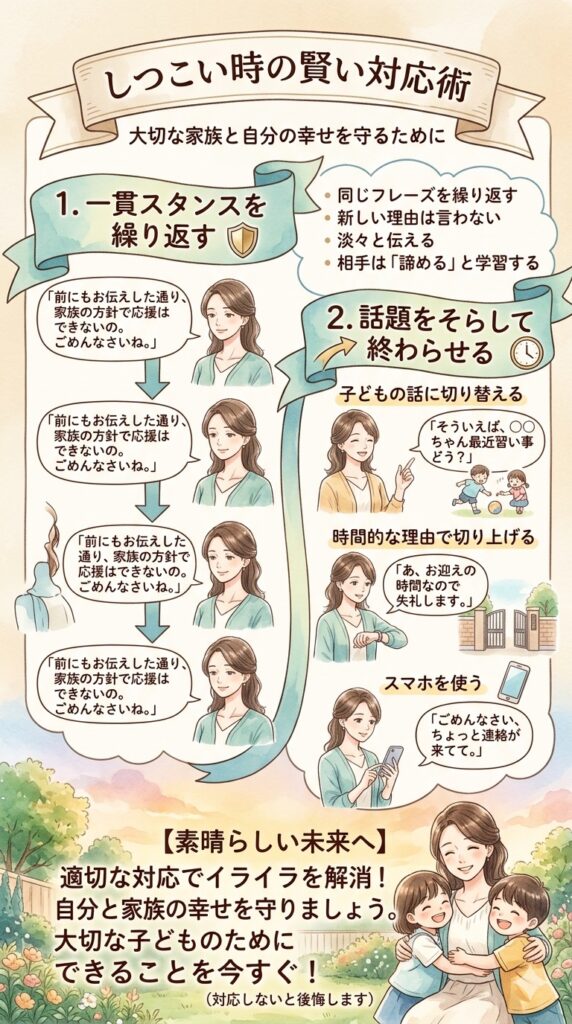 一度断ったのにまた来た…しつこいときの対応