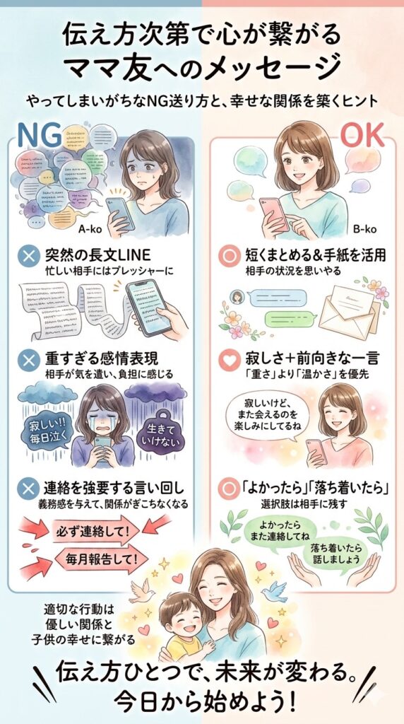 やってしまいがちなNG送り方