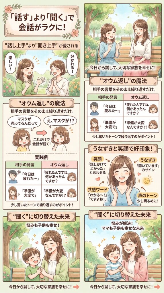 「話す」より「聞く」に切り替えると、会話がラクになる