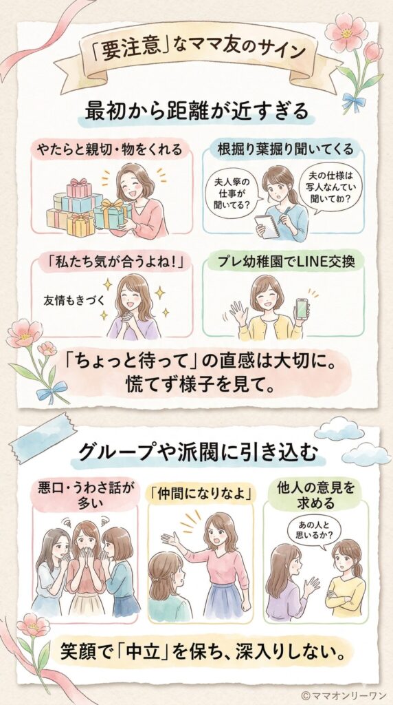 こんなママ友には要注意
