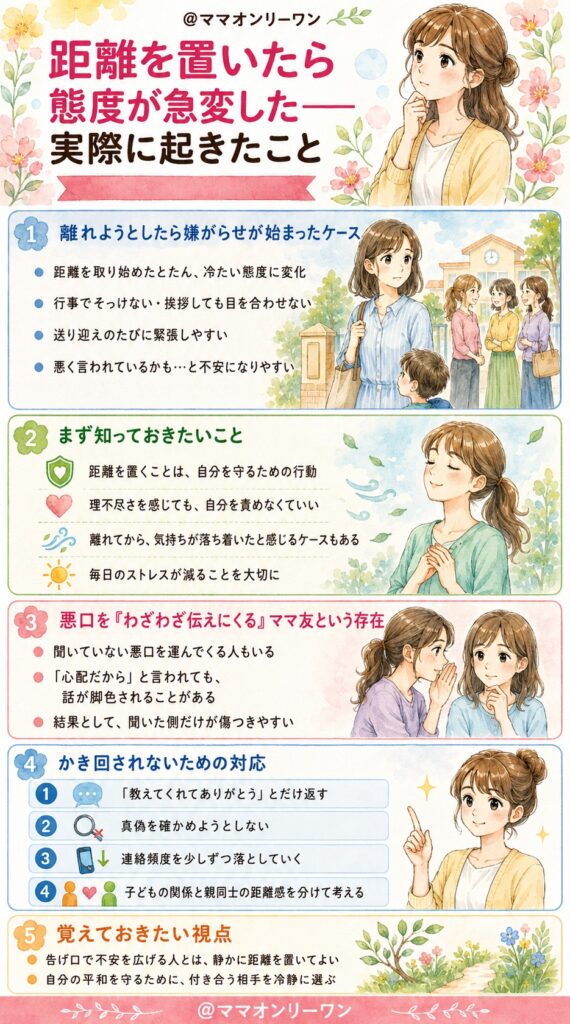 距離を置いたら態度が急変した――実際に起きたこと