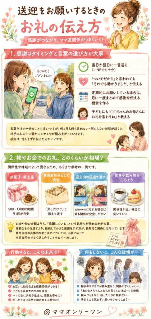 送迎をお願いするときのお礼の伝え方