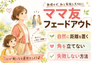 ママ友を疎遠(フェードアウト)にしたい…角を立てずに自然と距離を置くための行動術と失敗しない方法