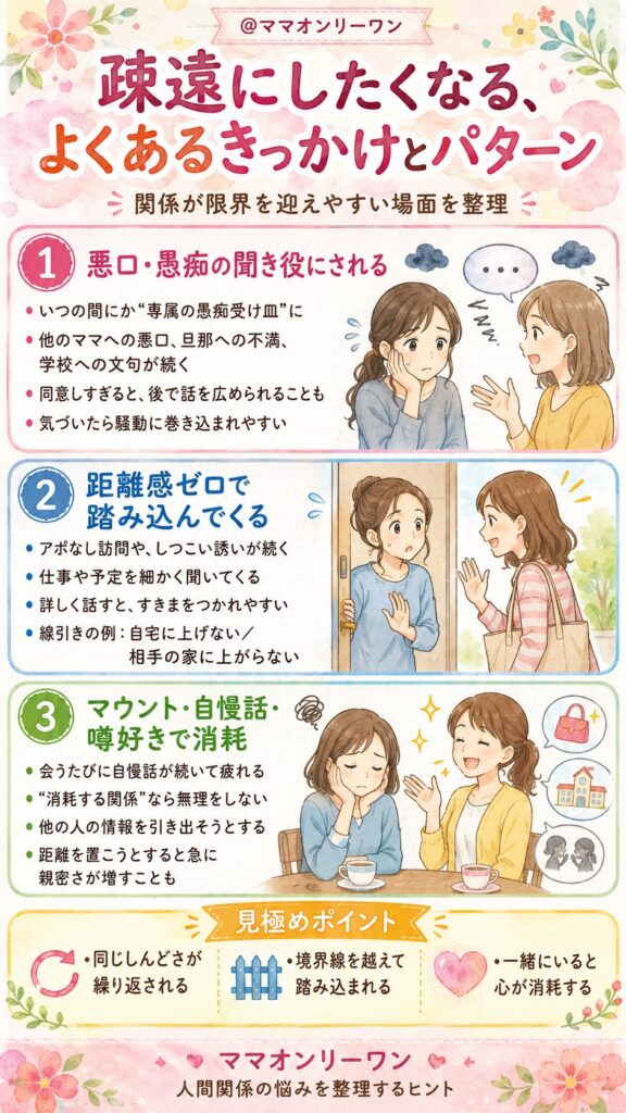 疎遠にしたくなる、よくあるきっかけとパターン