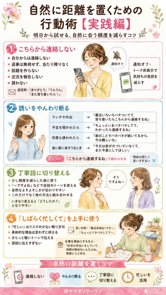 自然に距離を置くための行動術【実践編】