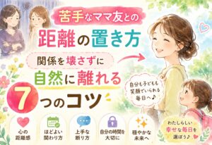 苦手なママ友との距離の置き方｜関係を壊さずに自然に離れる7つのコツ