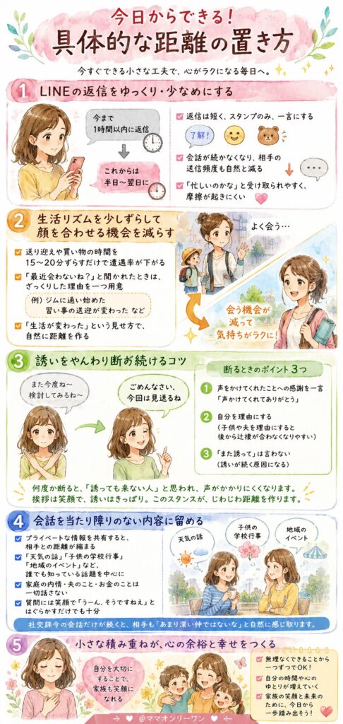 今日からできる!具体的な距離の置き方