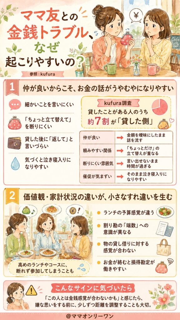 ママ友との金銭トラブル、なぜ起こりやすいの?