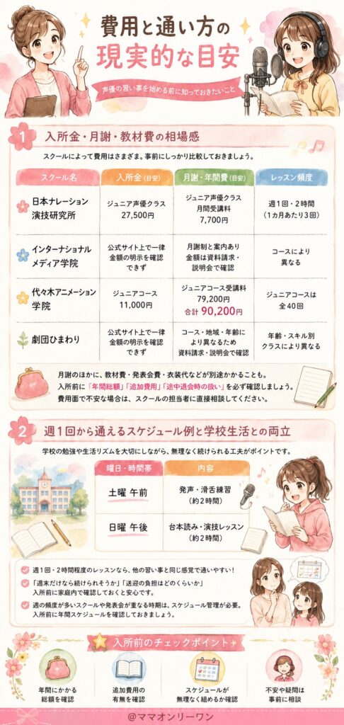 費用と通い方の現実的な目安