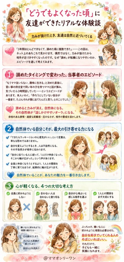 「どうでもよくなった頃」に友達ができたリアルな体験談