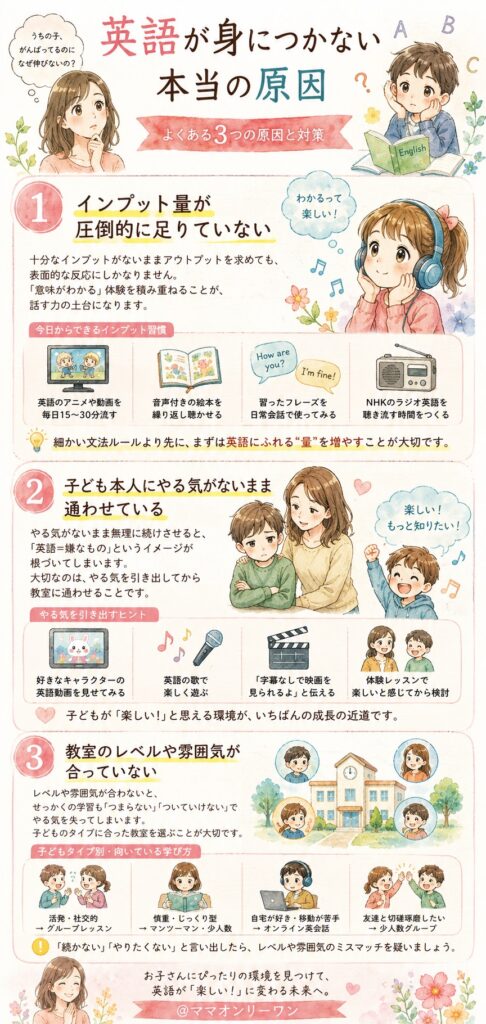 英語が身につかない本当の原因