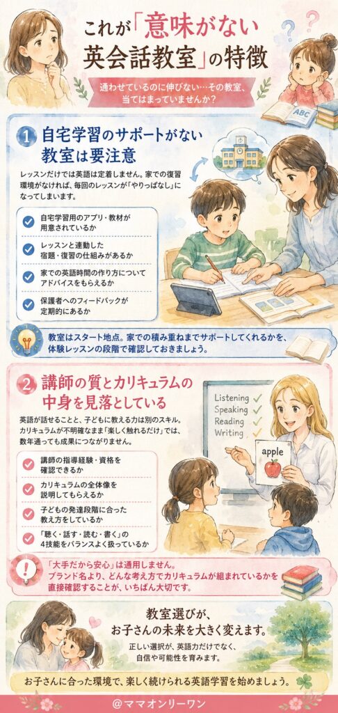これが「意味がない英会話教室」の特徴