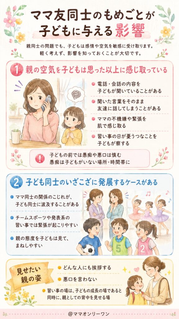 ママ友同士のもめごとが子どもに与える影響