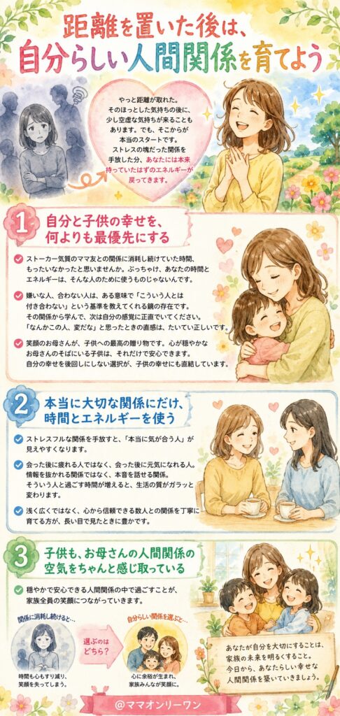 距離を置いた後は、自分らしい人間関係を育てよう