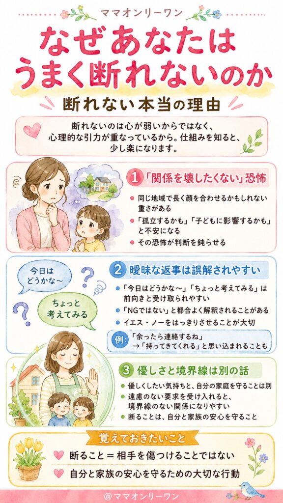 なぜあなたはうまく断れないのか——断れない本当の理由