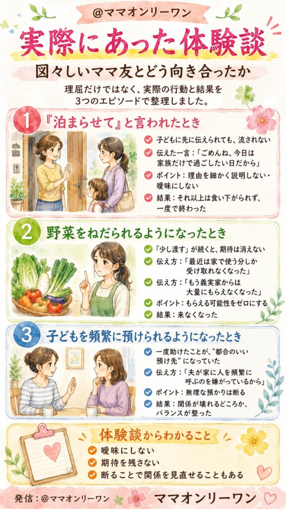 実際にあった体験談——図々しいママ友とどう向き合ったか