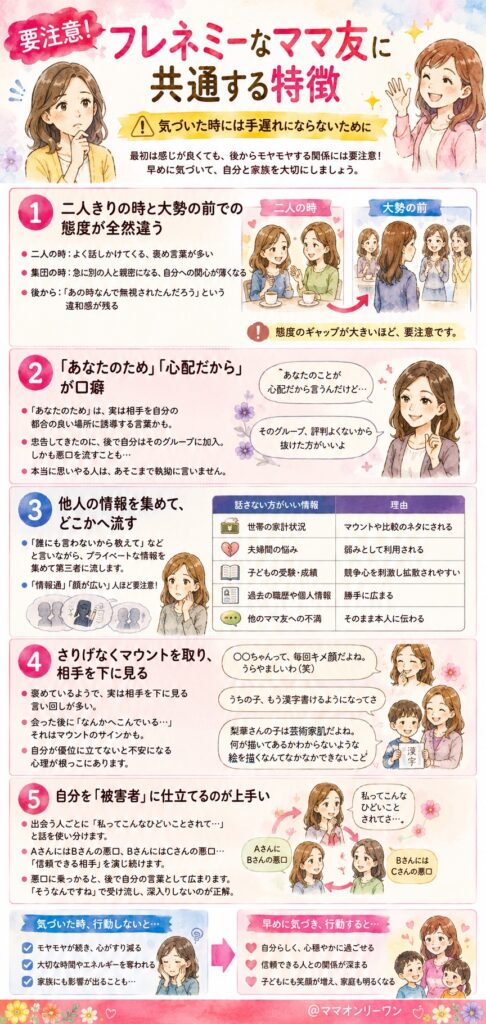 要注意！フレネミーなママ友に共通する特徴