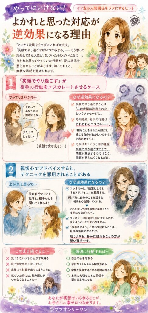 やってはいけない！よかれと思った対応が逆効果になる理由