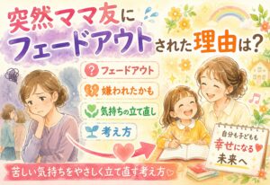突然ママ友にフェードアウトされた理由は？嫌われたかもと苦しい気持ちをやさしく立て直す考え方
