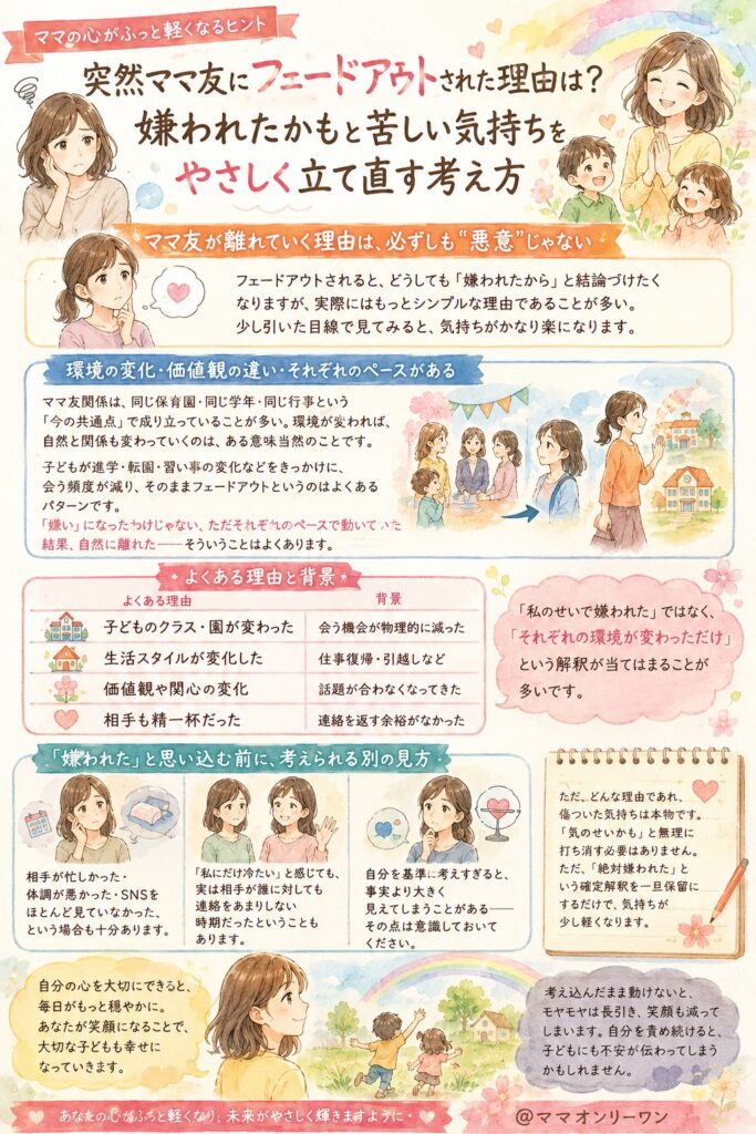 ママ友が離れていく理由は、必ずしも"悪意"じゃない