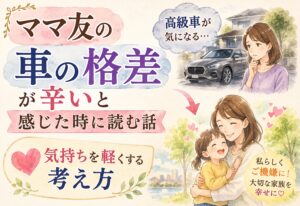 ママ友の車の格差が辛いと感じた時に読む話｜高級車が気になる気持ちを軽くする考え方