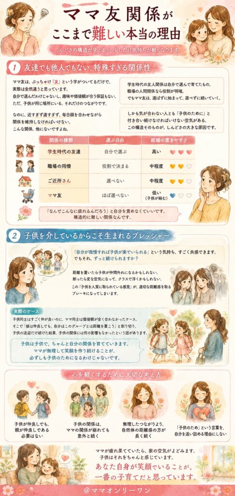 ママ友関係がここまで難しい本当の理由