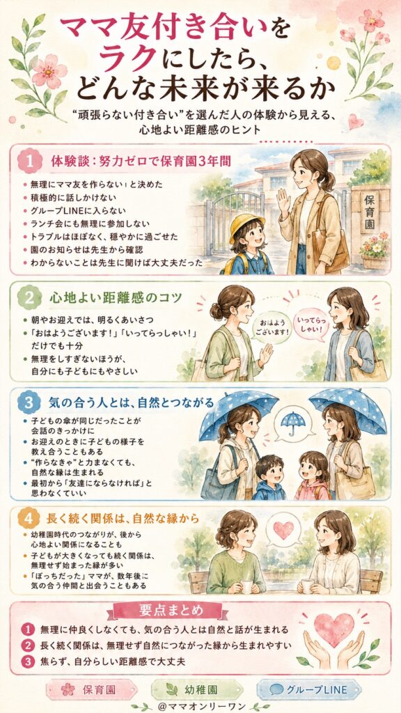 ママ友付き合いをラクにしたら、どんな未来が来るか