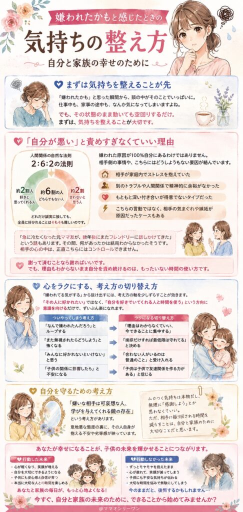 嫌われたかもと感じたとき、気持ちの整え方