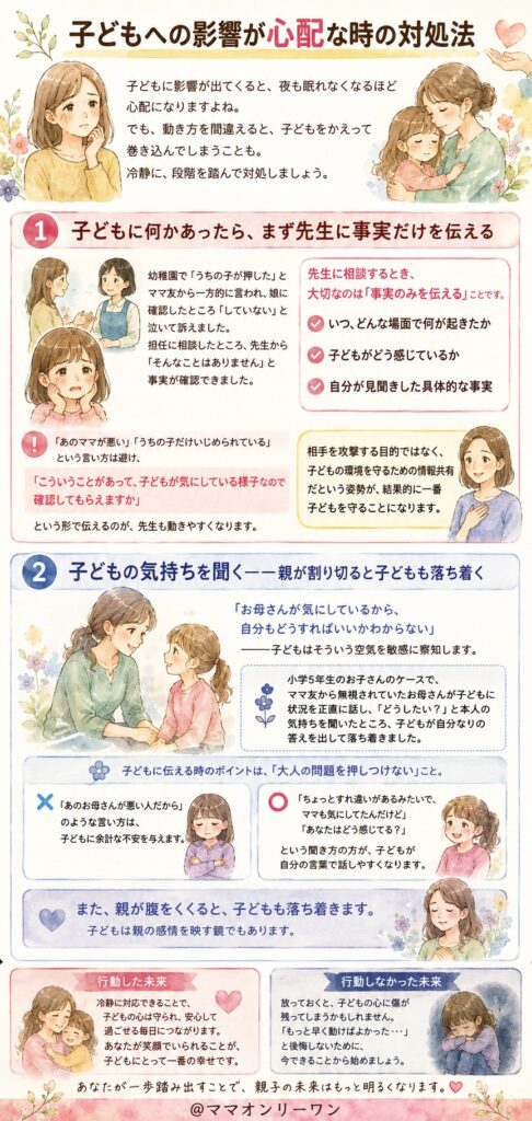 子どもへの影響が心配な時の対処法