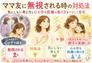 ママ友に無視される時の対処法｜気にしない考え方と心を守る距離の取り方をやさしく整理