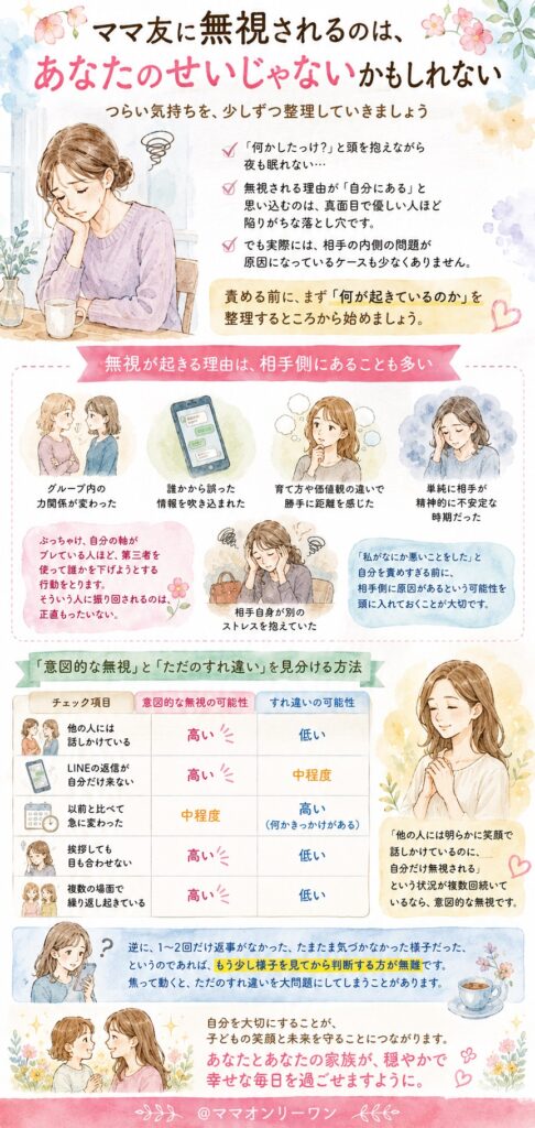 ママ友に無視されるのは、あなたのせいじゃないかもしれない