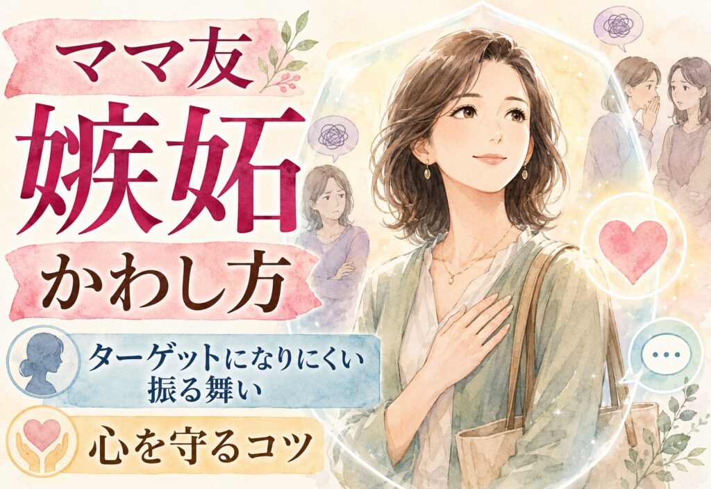 ママ友から嫉妬されるときのかわし方｜ターゲットになりにくい振る舞いと心を守るコツ