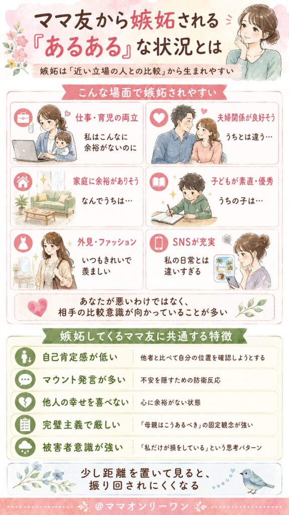 ママ友から嫉妬される「あるある」な状況とは